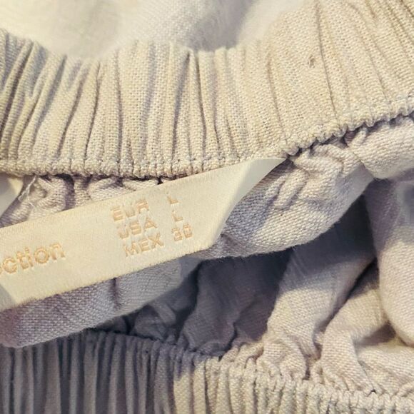 ZARA SS17 SKY BLUE OFF-THE-SHOULDER EMBROIDERED DRESS SIZE LARGE - Picture 7 of 9